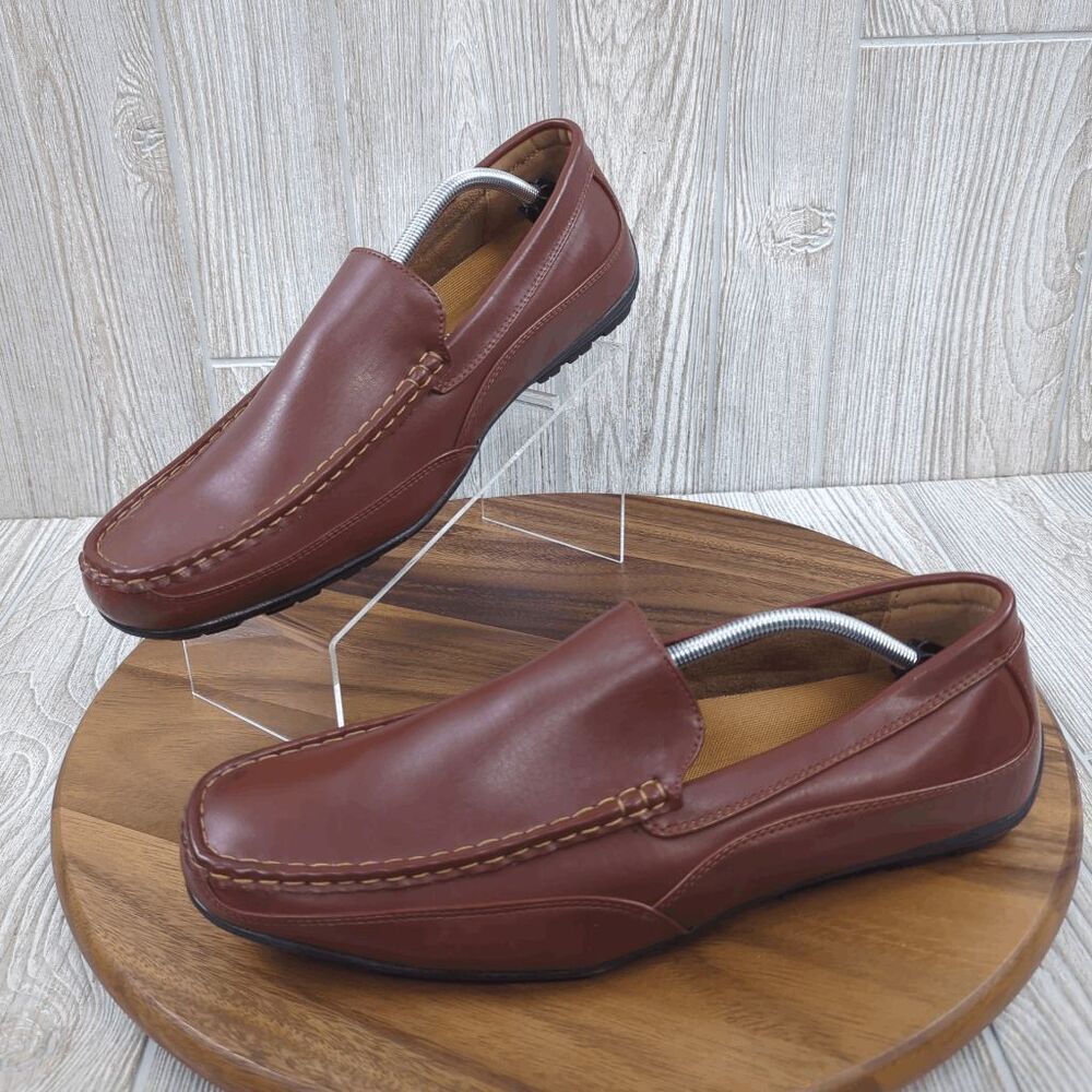 Deer Stags Brown Slip-On Boat Shoes